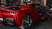 2024 FERRARI SF90 Stradale by Carlex Design/Cadillac Escalade V - Sound, Interior,' and Exterior