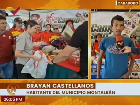 Más de 4 mil familias del edo. Carabobo fueron beneficiadas con la Feria del Campo Soberano