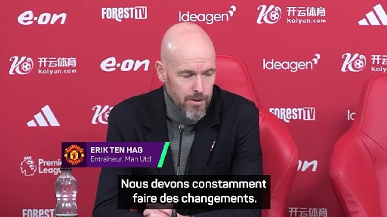 Ten Hag : "Nous n'arrivons pas à installer une routine"