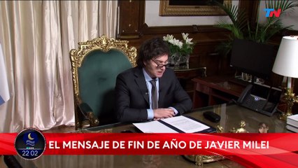 Javier Milei en su mensaje de Año Nuevo