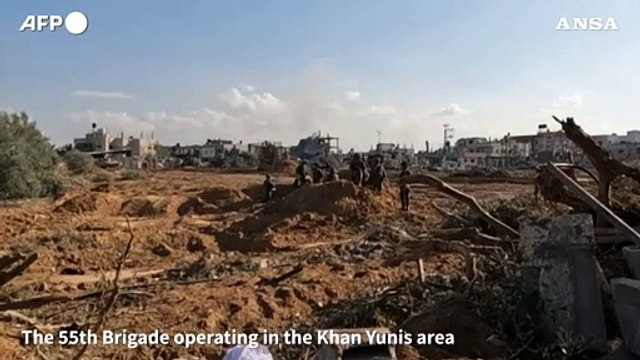 Gaza, le operazioni dell'esercito israeliano a Khan Yunis