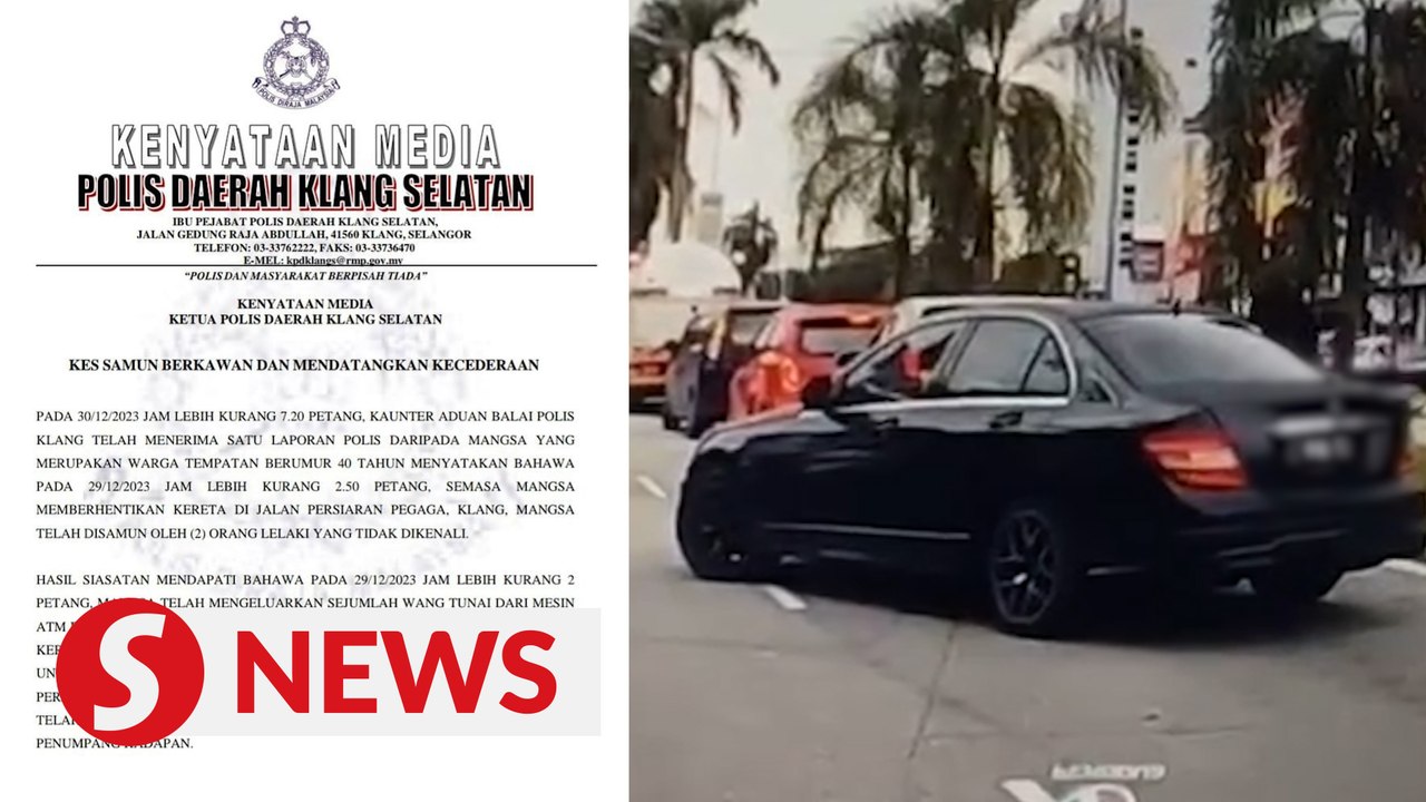 Police hunt for armed men in Klang traffic light robbery