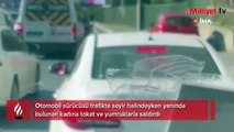 Beşiktaş’ta bir kadın otomobilin içinde darp edildi