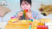 ASMR MUKBANG| Rainbow Desserts(Keyboard Jelly, Push-pop, Meringue cookies, Macaroon, Crepe Cake)