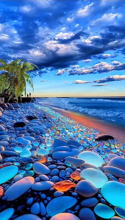 Beautiful stone beach