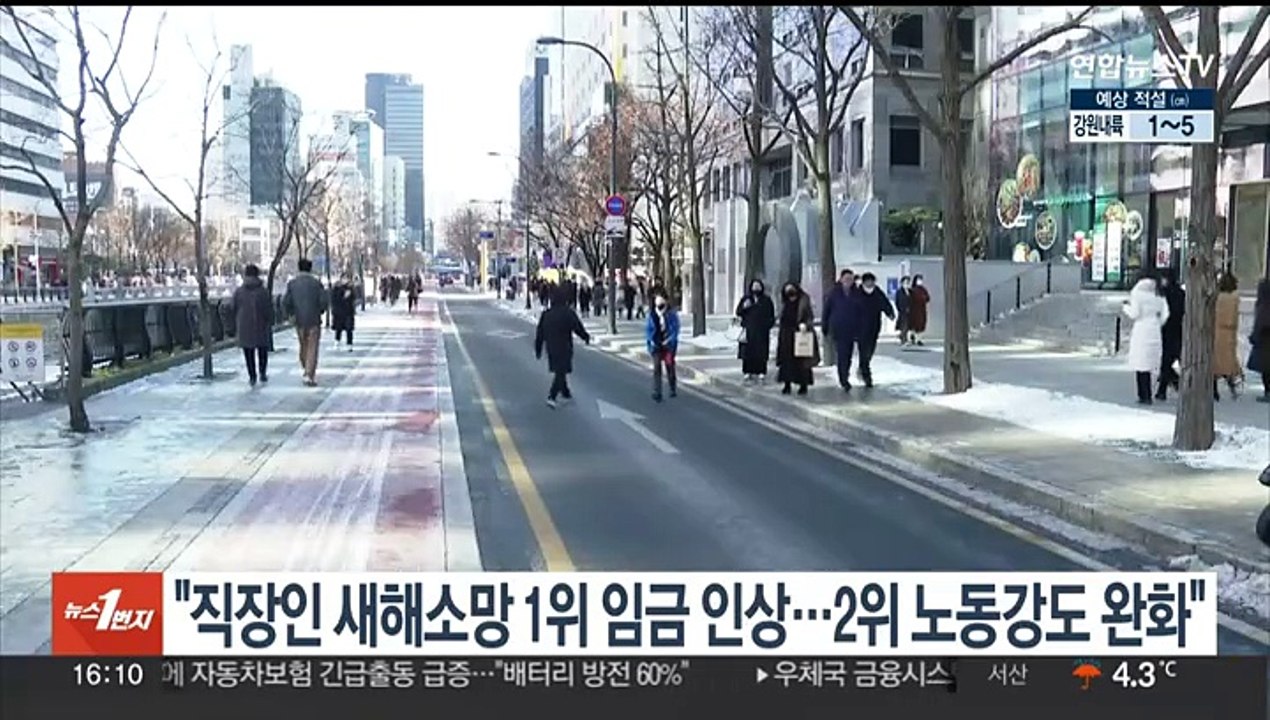 "직장인 새해소망 1위 임금 인상…2위 노동강도 완화"
