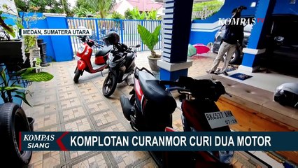 Download Video: Buka Gembok dengan Tang Potong, Komplotan Curanmor di Medan Gondol 2 Motor!