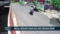 CCTV Rekam Detik-Detik Pelaku Begal Beraksi Siang Bolong dan Takuti Korban dengan Senjata Api!