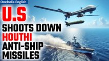 U.S shoots down 2 anti-ship ballistic missiles launched by Houthis in Red Sea | Oneindia News