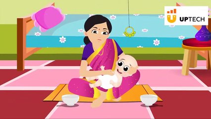 Chanda Mama Door Ke - Children's Popular Hindi Nursery Rhyme #UptechEntertainment  #Uptech