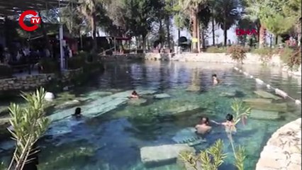 Türkiye'nin gözdesi Pamukkale, 2023'te turist akınına uğradı!