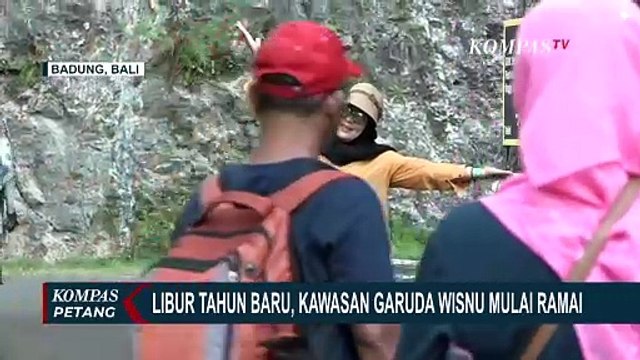 Pesta Kembang Api di Garuda Wisnu Kencana Bali, Pengunjung Mulai Berdatangan