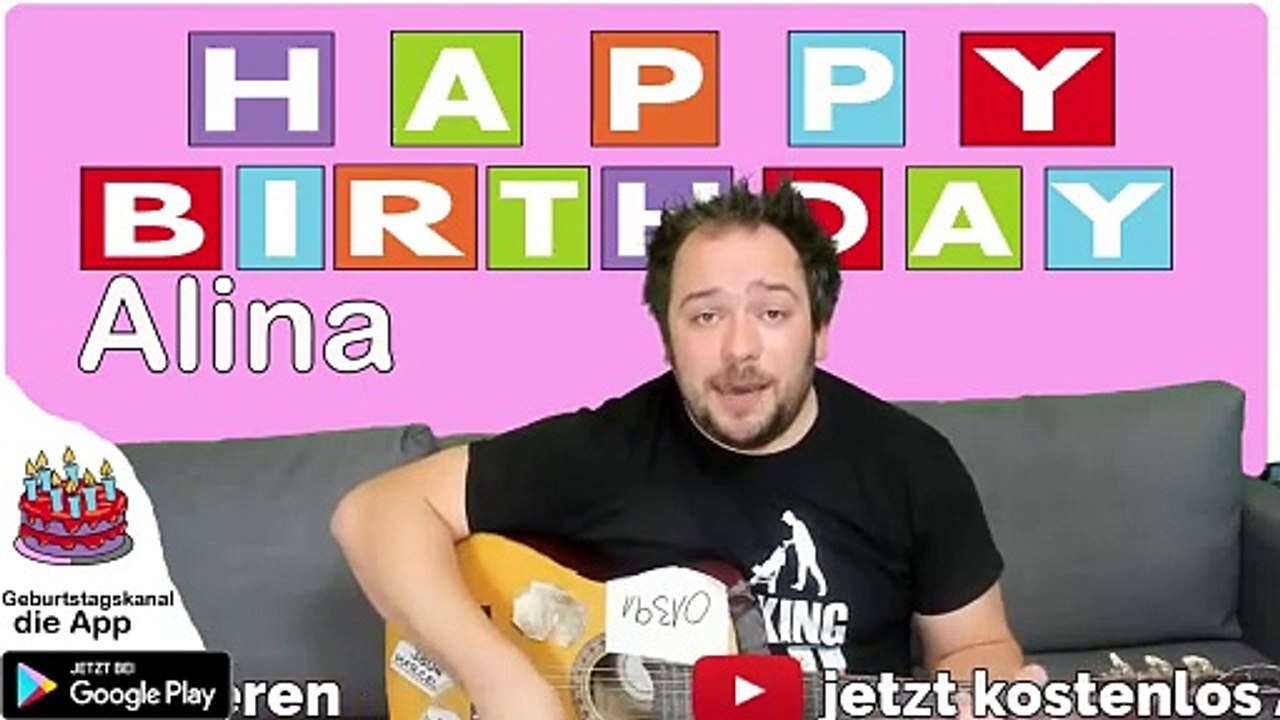 Happy Birthday, Alina! Geburtstagsgrüße an Alina
