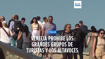 Venecia prohíbe los grandes grupos de turistas y los altavoces
