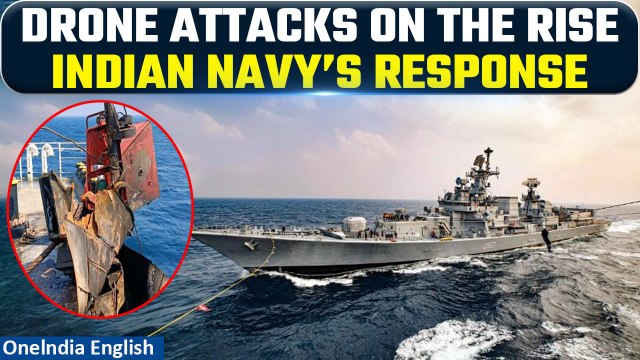 Indian Navy steps up surveillance in Arabian Sea amid rise in drone attacks | Oneindia News