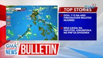 Maulang panahon, asahan sa unang araw ng 2024 | GMA Integrated News Bulletin
