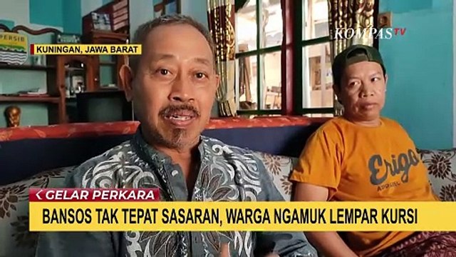 Bansos Beras dan BLT PKH Tak Tepat Sasaran, Warga Ngamuk Hingga Lempar Kursi