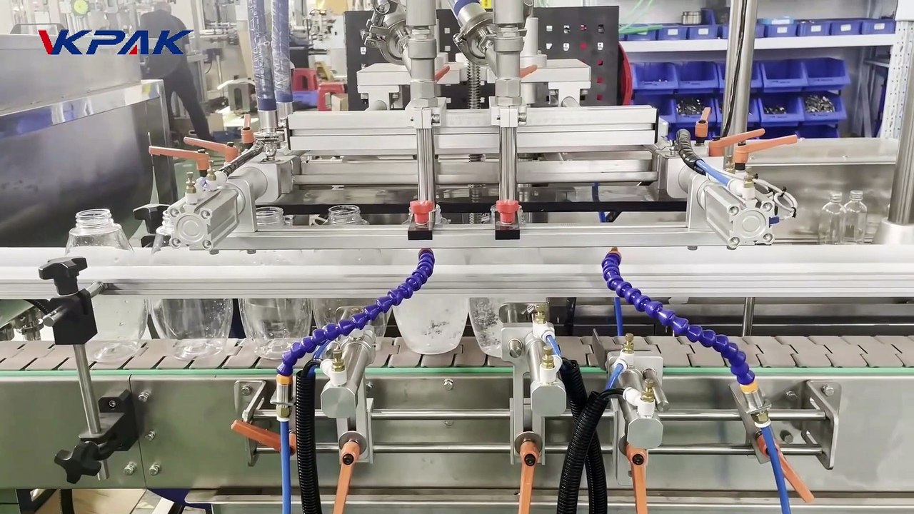 Ligne de remplissage de liquide pour vidéo de test de pré-livraison de pâte à sauce