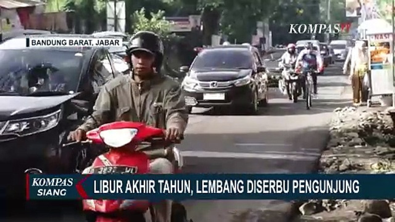 Pengunjung dari Luar Bandung Serbu Lembang untuk Rayakan Tahun Baru! Polisi Berlakukan One Way