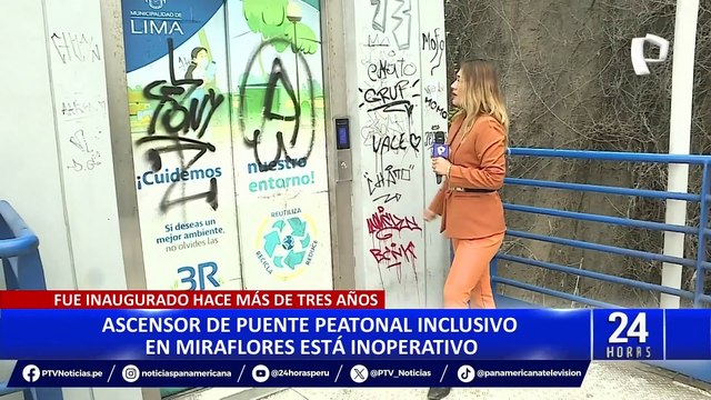 Miraflores: piden mantenimiento para ascensores de puente inclusivo inaugurado hace tres años