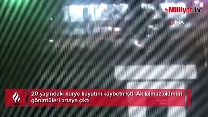 20 yaşındaki kurye hayatını kaybetmişti! Akılalmaz ölümün görüntüleri ortaya çıktı