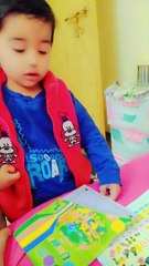 Cute Baby Talking About School & Books