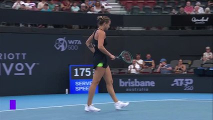 Brisbane - Sabalenka soigne son entrée face à Bronzetti