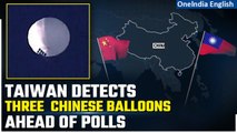 China-Taiwan: Three Chinese balloons fly across Taiwan island days ahead of polls | Oneindia News