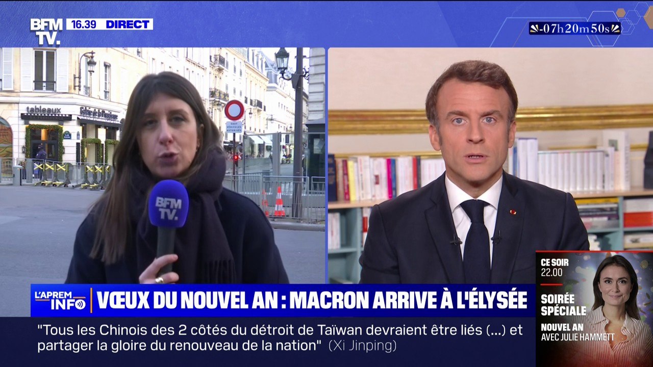 Vœux du Nouvel An: les vœux d'Emmanuel Macron d...