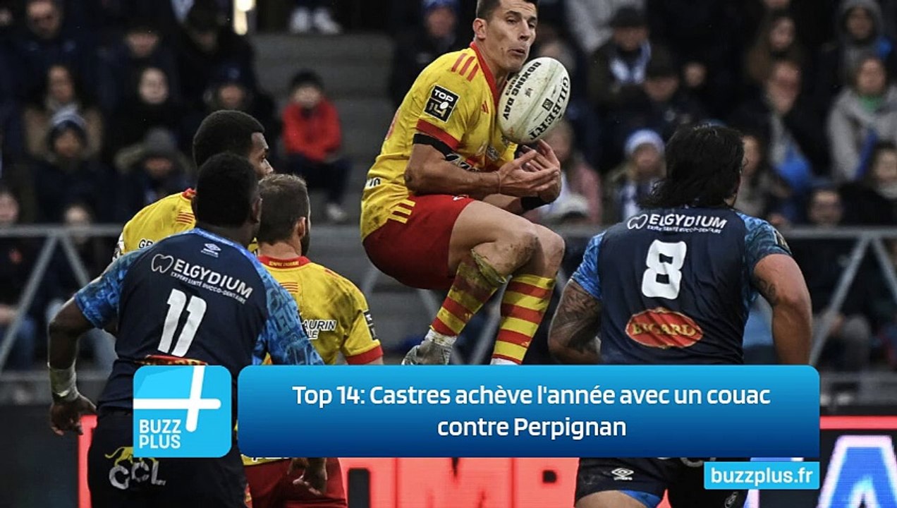 Top 14: Castres achève l'année avec un couac contre Perpignan