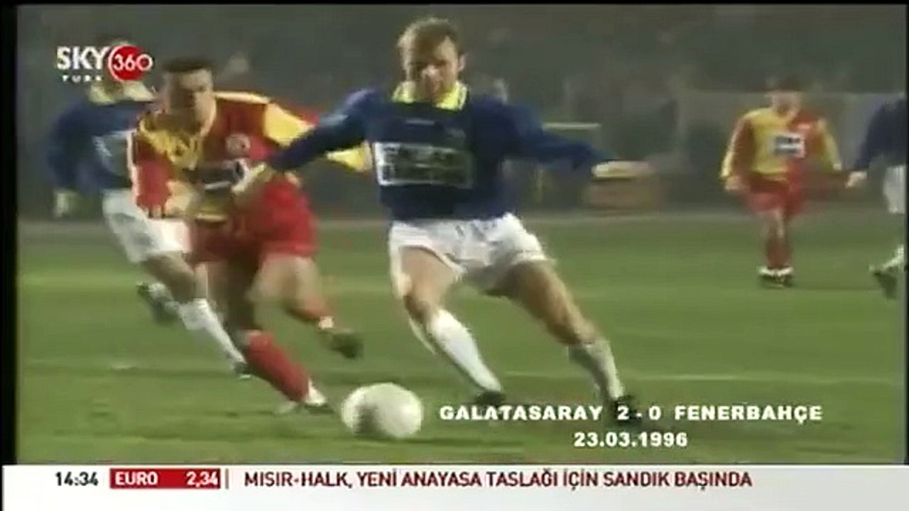 Galatasaray 2 Fenerbahçe 0 (22,03,1996)