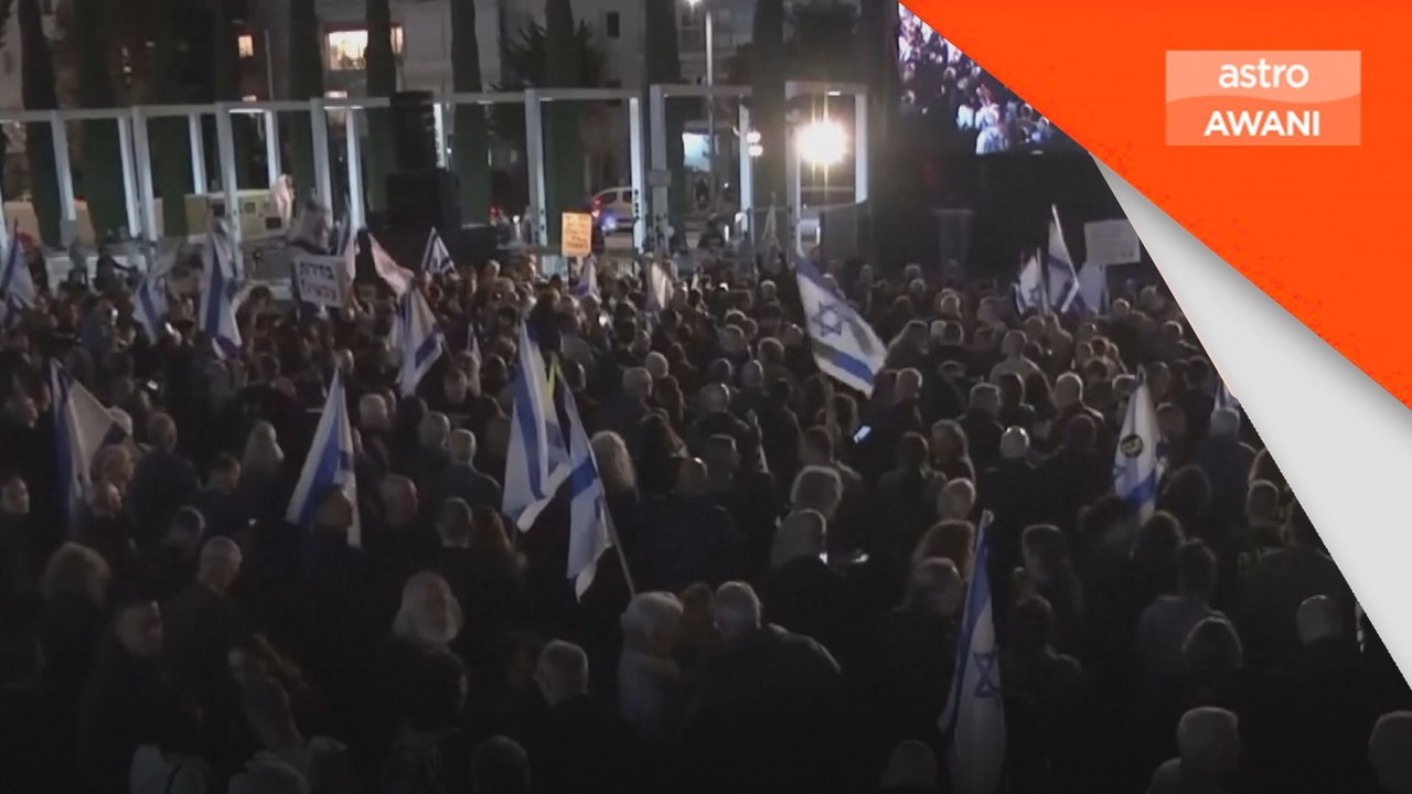 Ribuan tunjuk perasaan, kritik cara Netanyahu k...