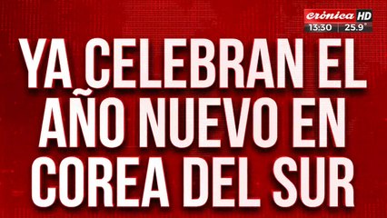 Ya celebran el Año Nuevo en Corea del Sur