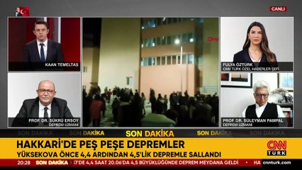 Hakkari'de art arda korkutan depremler