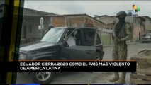 teleSUR Noticias 14:30 31-12: Ecuador cierra 2023 como país más violento de América Latina