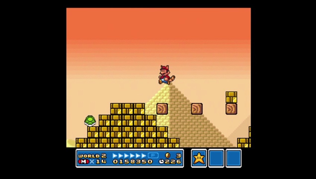 Super Mario Bros 3 Mundo 2 Nível 3 all Stars snes nintendo