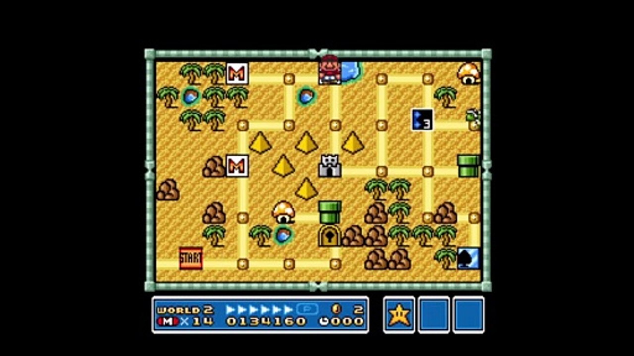 Super Mario Bros 3 Mundo 2 Fortaleza all Stars snes nintendo