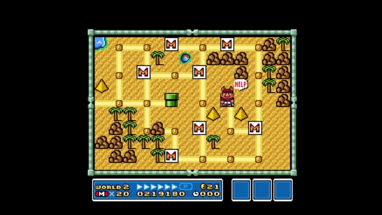 Super Mario Bros 3 Mundo 2 Barco all Stars snes nintendo