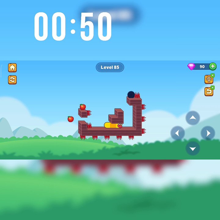 Hungry Worm Game Play! VIP Gamer ! Best game Play! Short video! Level 85