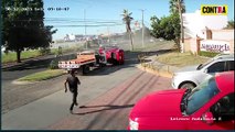 Automóvil arrolla a ladrillero por accidente en Culiacán, Sinaloa