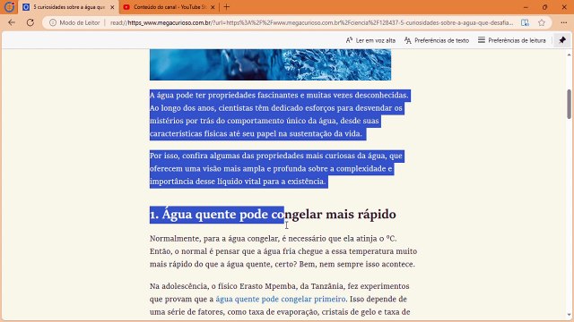 5 curiosidades sobre a água que desafiam a ciência