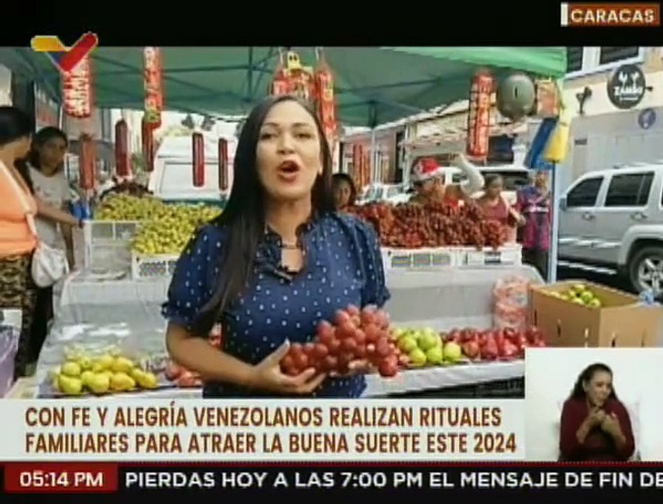 Caracas | Ciudadanos realizan rituales para atraer la buena suerte este 2024