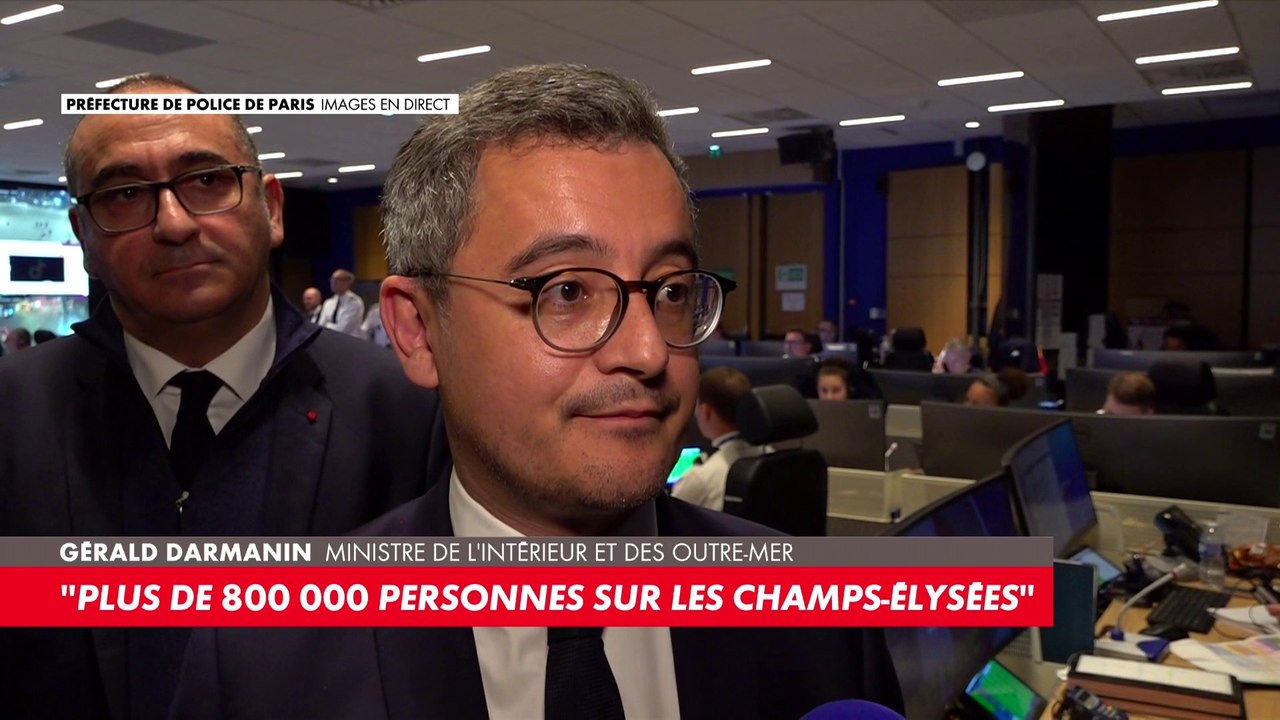 Gérald Darmanin : «Il y a au moment où je vous parle 69 interpellations, dont une quarantaine dans la zone de la préfecture de police»