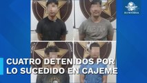 Cuatro detenidos relacionados con la masacre de Cajeme, Sonora, son vinculados a proceso