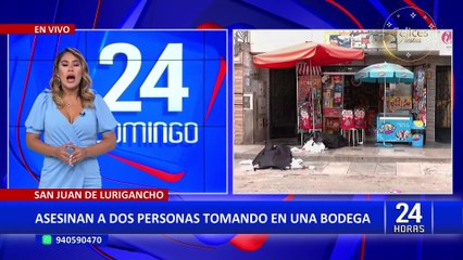 A poco del Año Nuevo: asesinan a dos personas que estaban tomando licor en una bodega de SJL