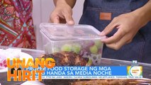 Proper food storage sa mga tirang handa sa Media Noche! | Unang Hirit