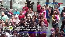 Rayakan Pergantian Tahun Baru 2024, Wisatawan Banjiri Objek Wisata Dira Park Jember