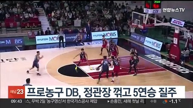 프로농구 DB, 정관장 꺾고 5연승 질주