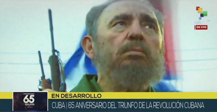 Salvas de artillería en La Habana anuncian aniversario 65 de la Revolución cubana