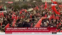 İstanbul'da binlerce kişi şehitler ve Filistin için yürüyüş